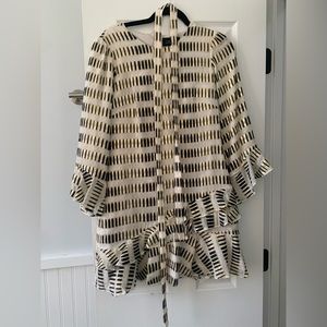 SALONI ruffle mini dress